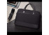 Red Lemon Premium London Executive Laptop Messenger Bag with Microfiber Leather for 15" – Black